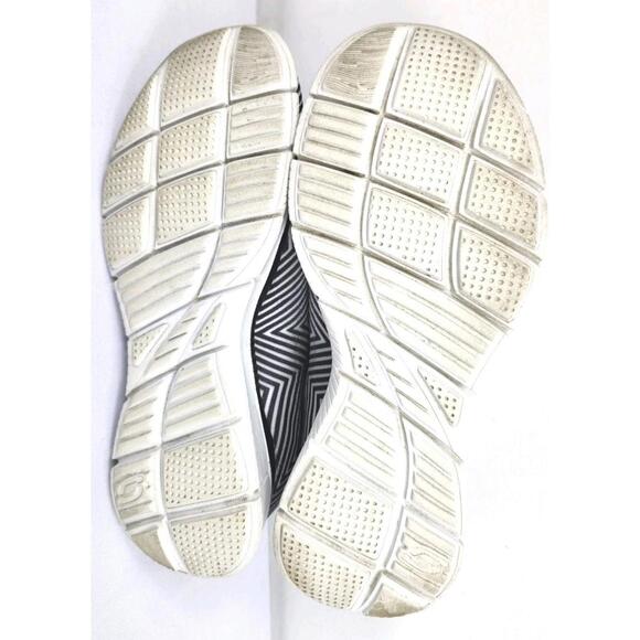 Skechers Womens 7.5 M Air Cooled Memory Foam Athletic Sneakers White Striped - Picture 7 of 9